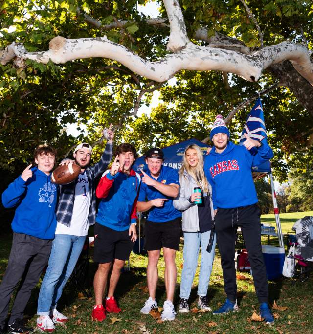 Tailgating at KU Football Game
