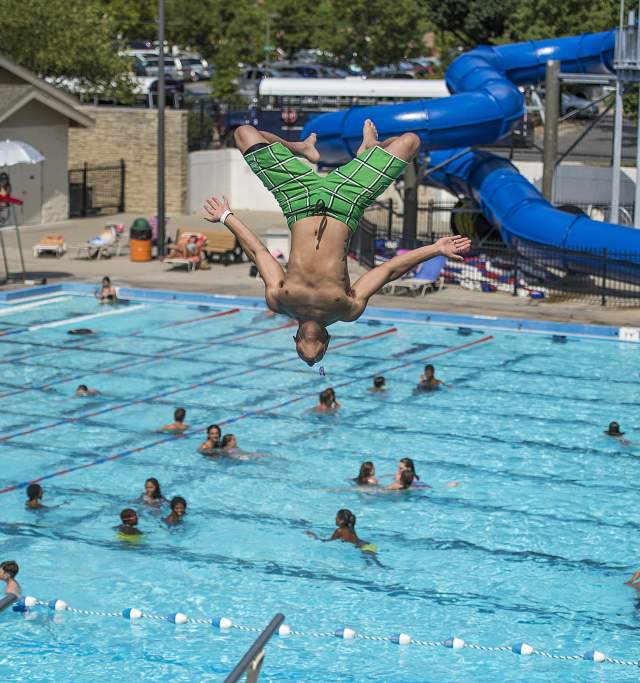 Dive into Lawrence Outdoor Aquatic Center Pool in Downtown Lawrence Kansas
