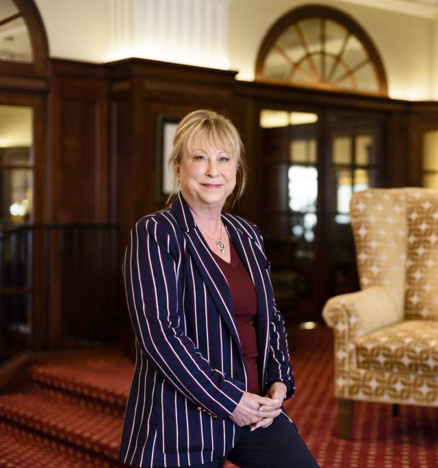 Pam at the Eldridge Hotel in Lawrence, Kansas