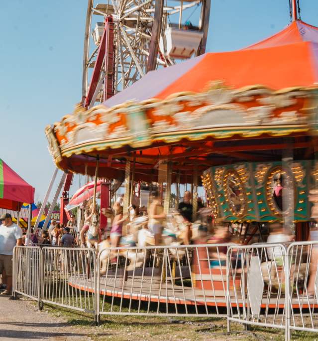 Carnival Rides at Hemlock Fair