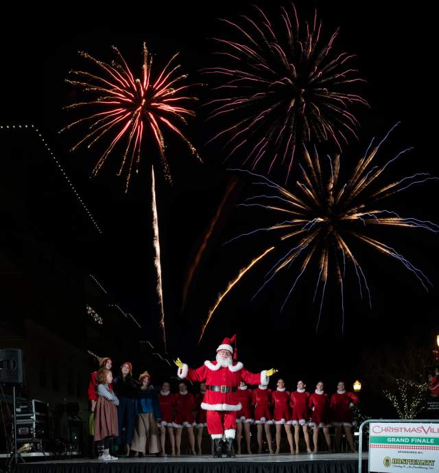 Santa & Fireworks
