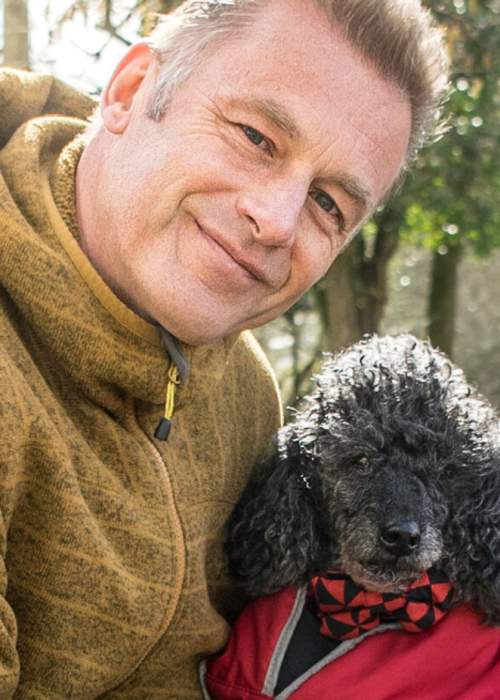Chris Packham and dog