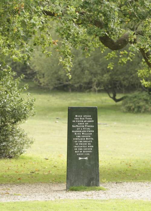 The Rufus Stone Historic Landmark in the New Forest