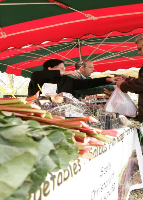 Produce market in the New Forest