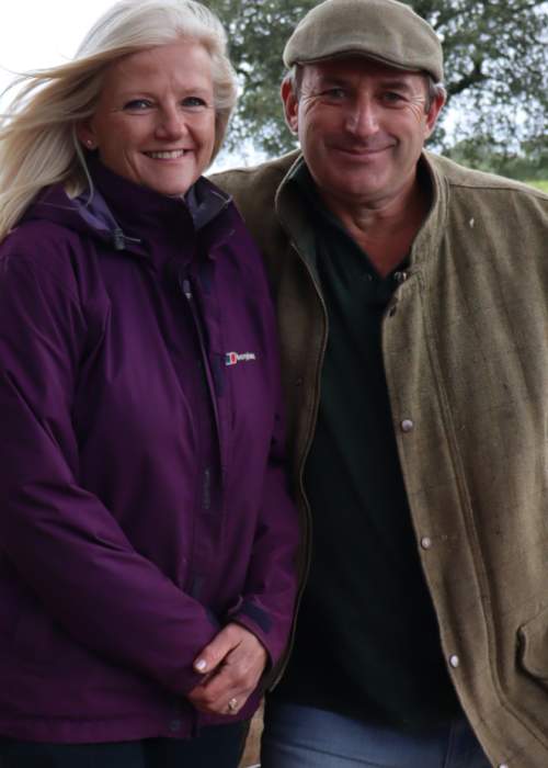 Local Commoners, the Parry-Nortons, in the New Forest with sheep