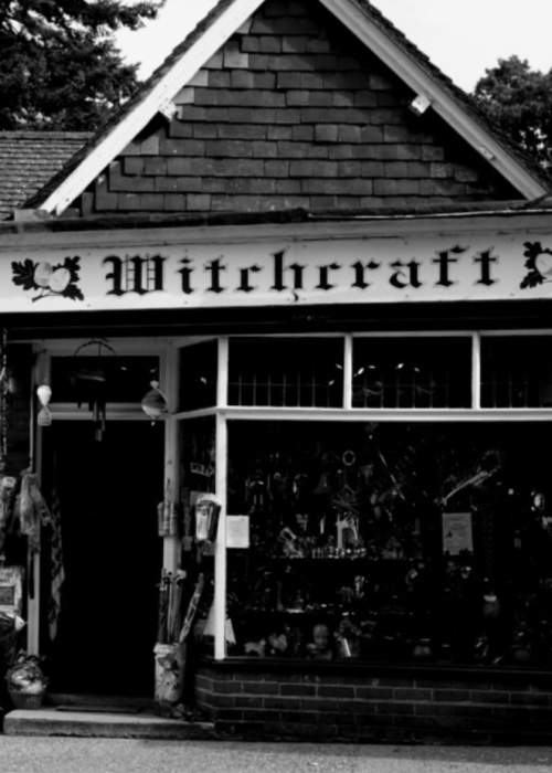 Witchcraft shop in Burley in the New Forest