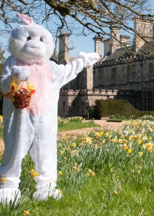 Easter Bunny outside Palace House in the New Forest