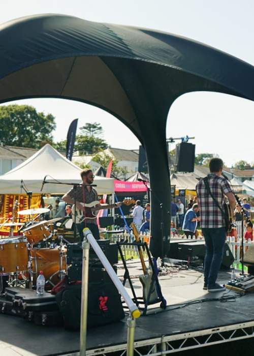 Live music at Lymington Seafood Festival in the New Forest