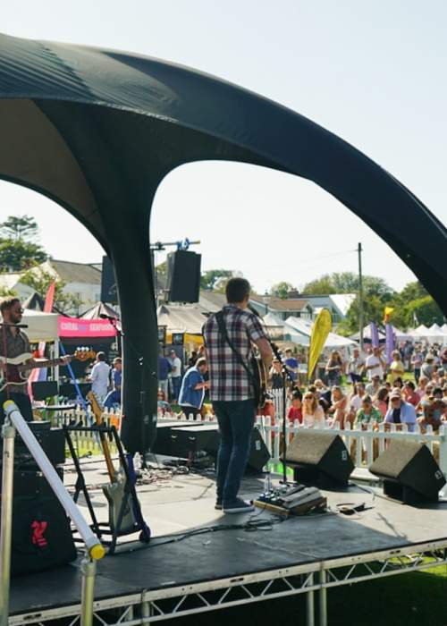 Live music at Lymington Seafood Festival in the New Forest