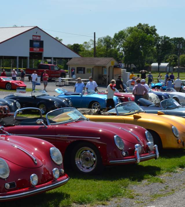 Speedster cars lined up at the Carlisle Import & Performance Event