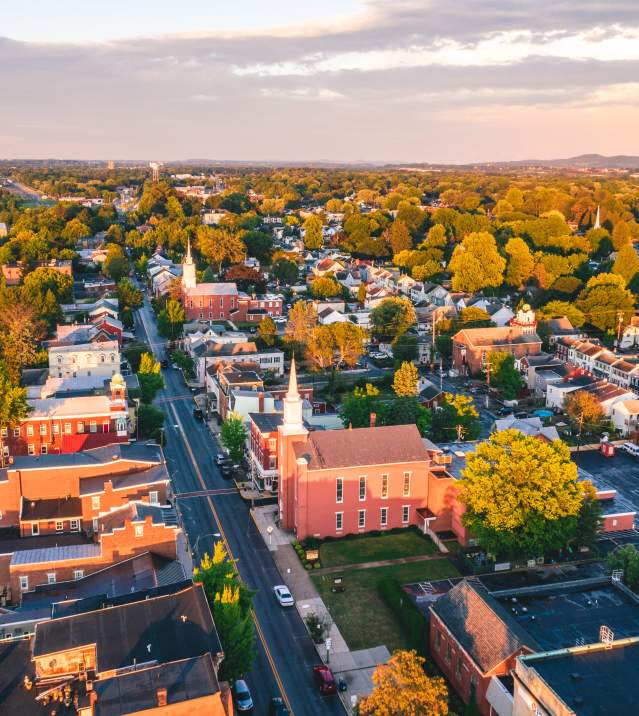 Drone photos of downtown Mechanicsburg