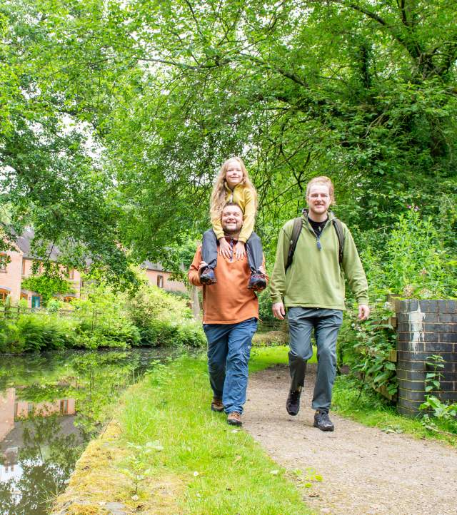 a relaxing canalside stroll