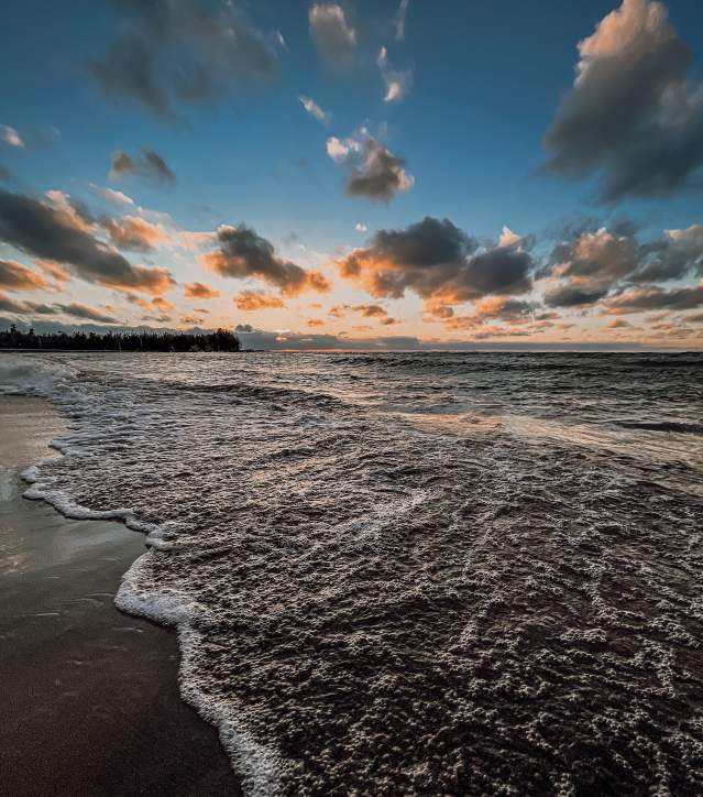 Beach at sunset