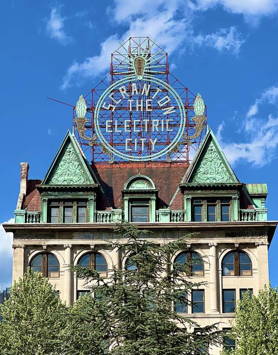 Electric City Sign in Downtown Scranton