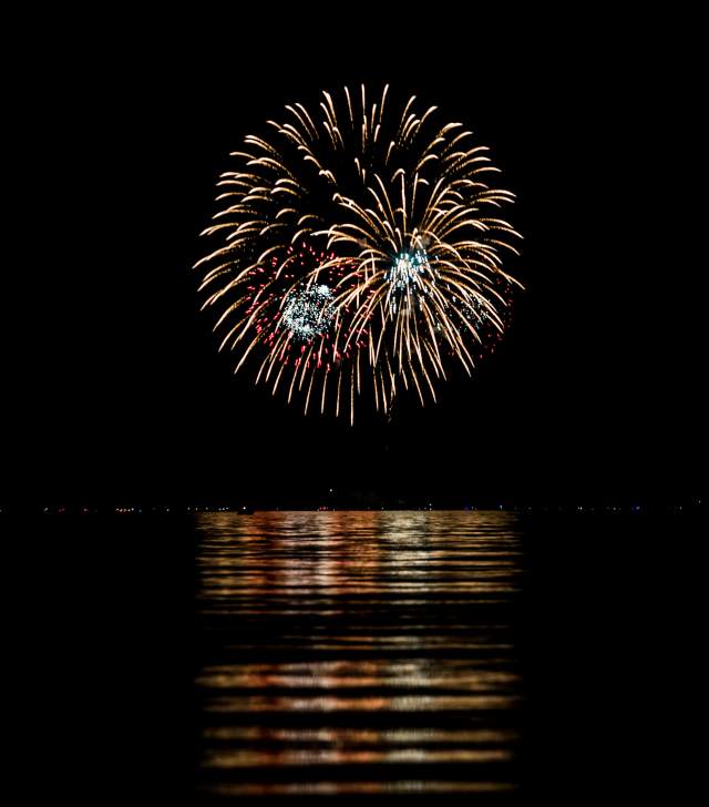 July 3rd Fireworks over Lake Champlain