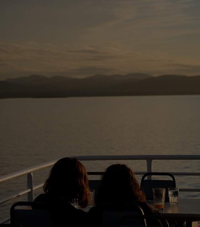 couple Enjoying the lake view