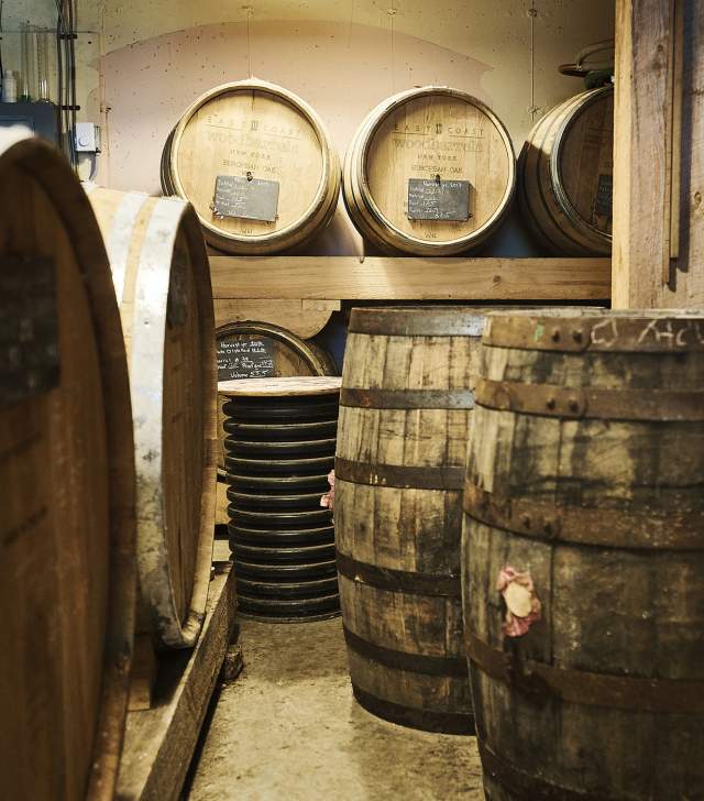 Distillery barrels