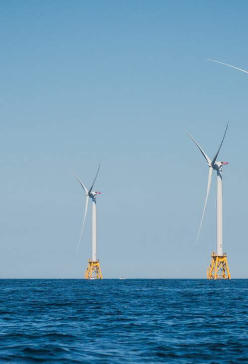 Wind farm turbines