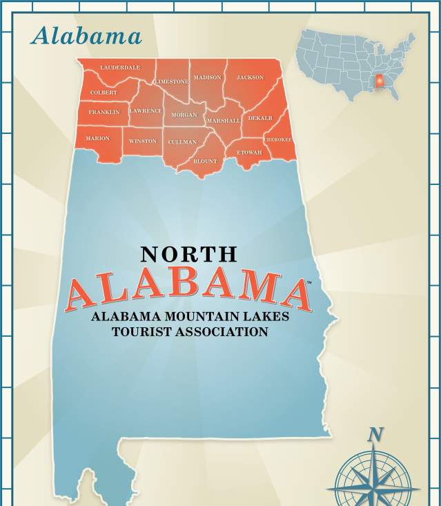 North Alabama Map