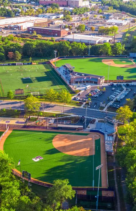 University of Scranton Sports Fields Access Aerial LCVB