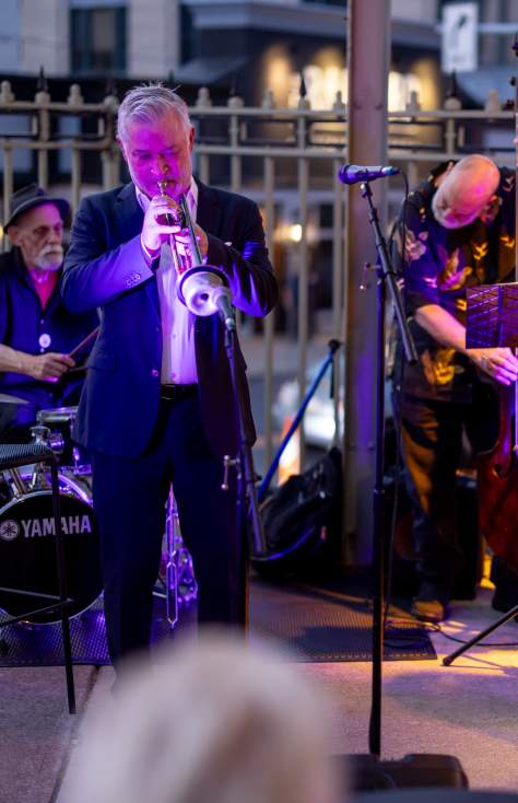 Band playing at the Scranton Jazz Festival in Downtown Scranton