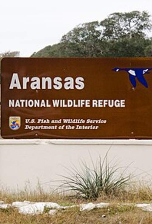 aransas national wildlife refuge sign