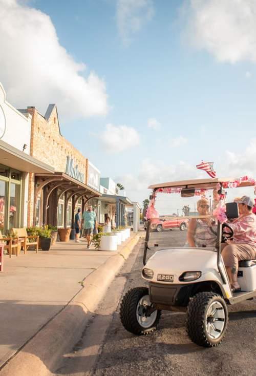 golf cart downtown rockport