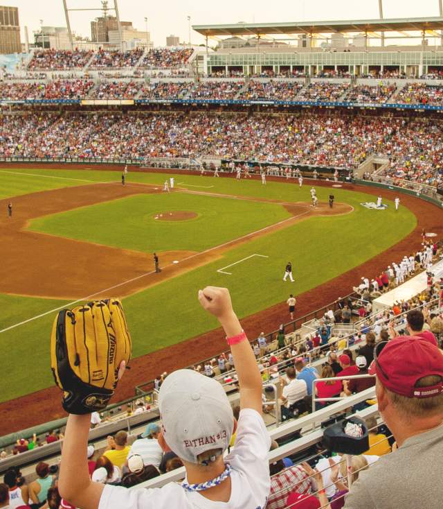 Every year, Omaha hosts the Men's Baseball College World Series