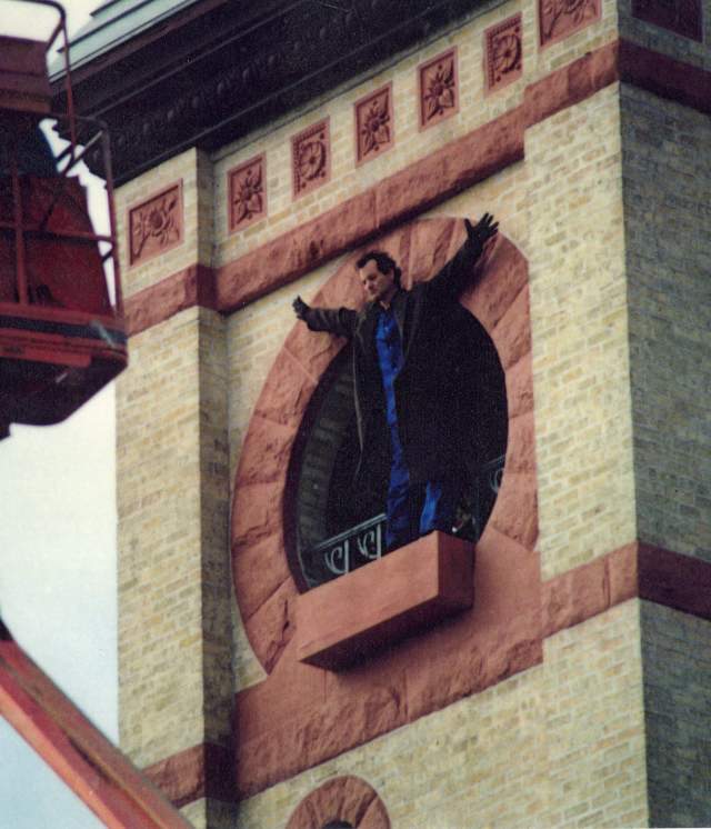 Filming Groundhog Days on Opera House Tower