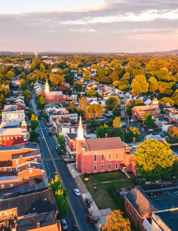 Drone photos of downtown Mechanicsburg