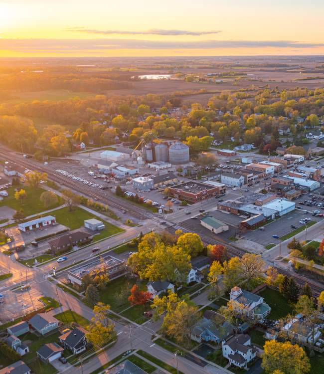 Aerial Shot of Elburn