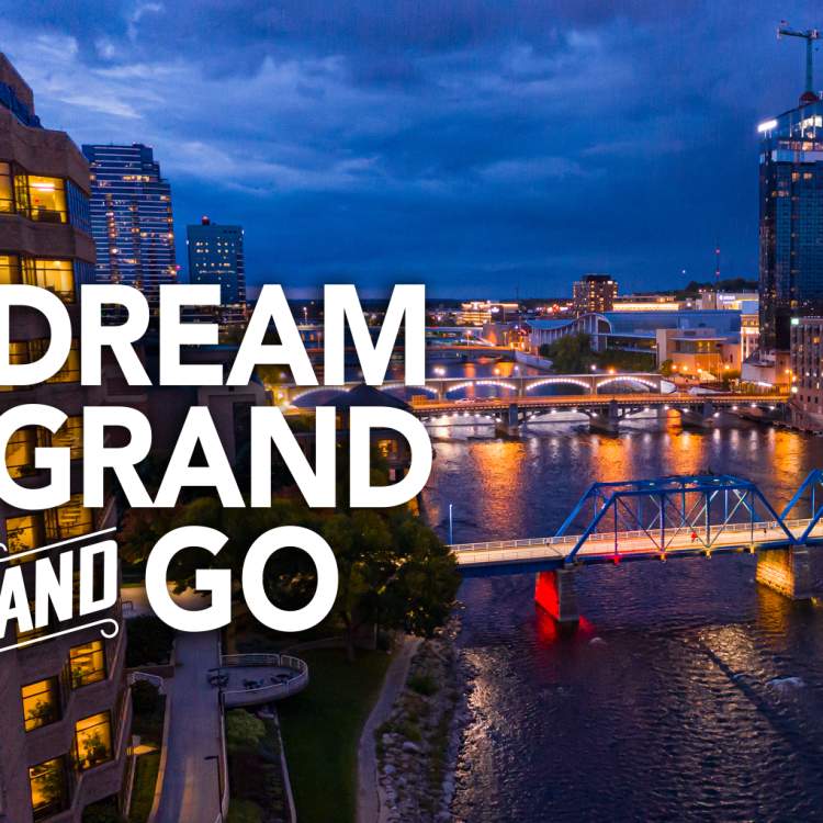 Dream Grand and Go - Grand Rapids skyline