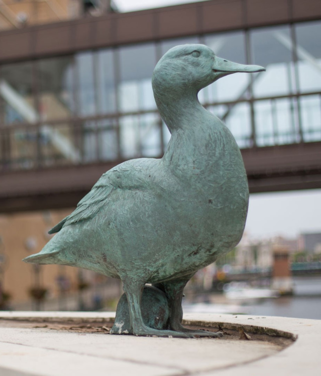 Gertie the Duck statue in Milwaukee