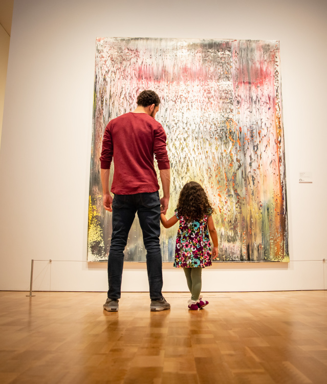 Father & Daughter at the Milwaukee Art Museum