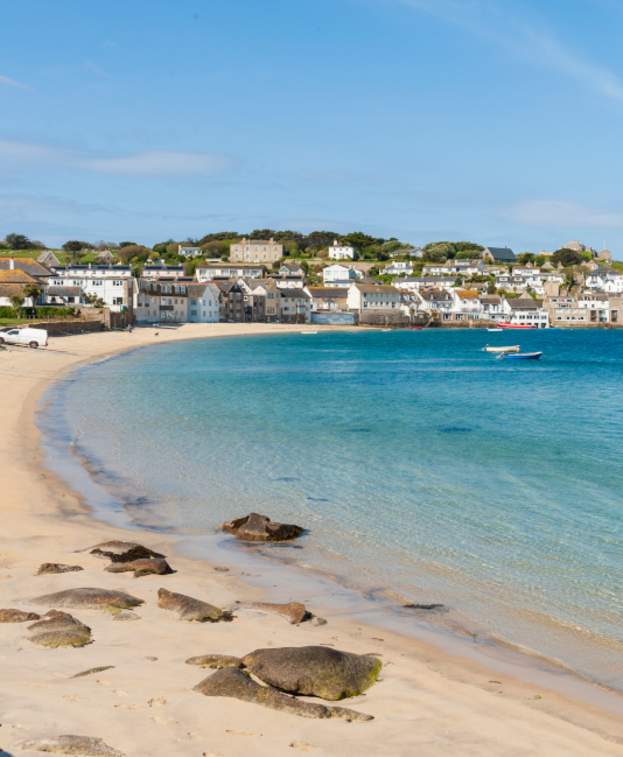 A view of Town Beach towards the quay