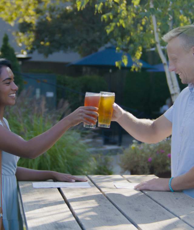 Cheers at Big Lake Brewing