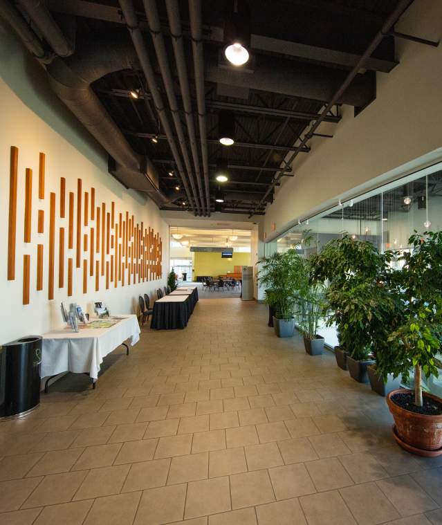 The hallway of the VICC.