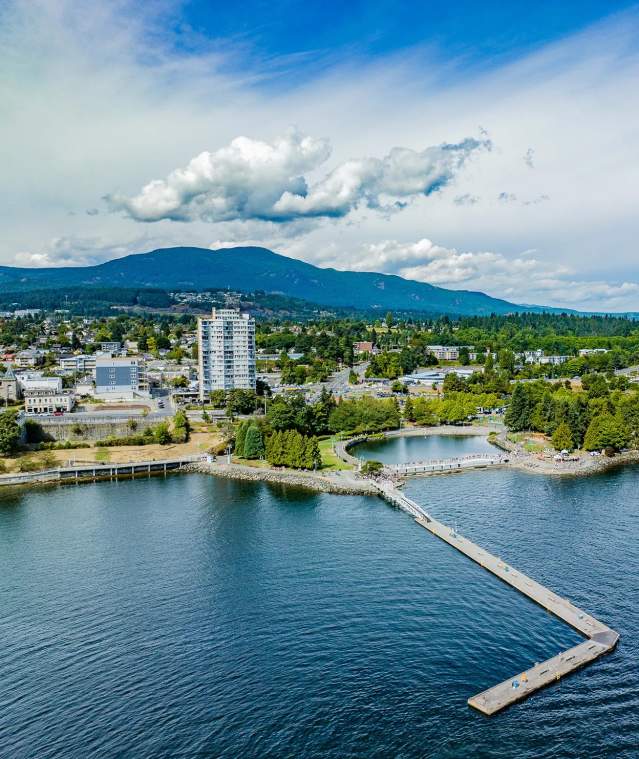 A view of the Nanaimo skyline.