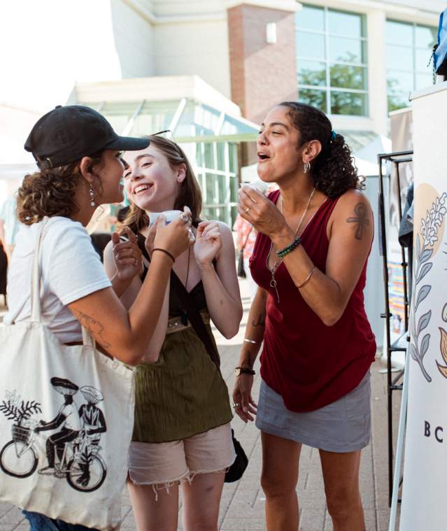 ladies at the Farmers Market