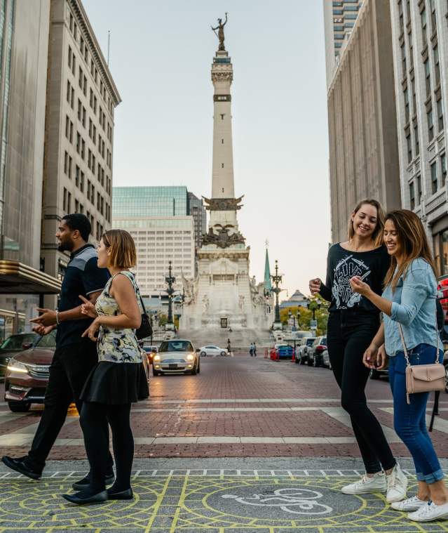 Monument Circle in Indianapolis