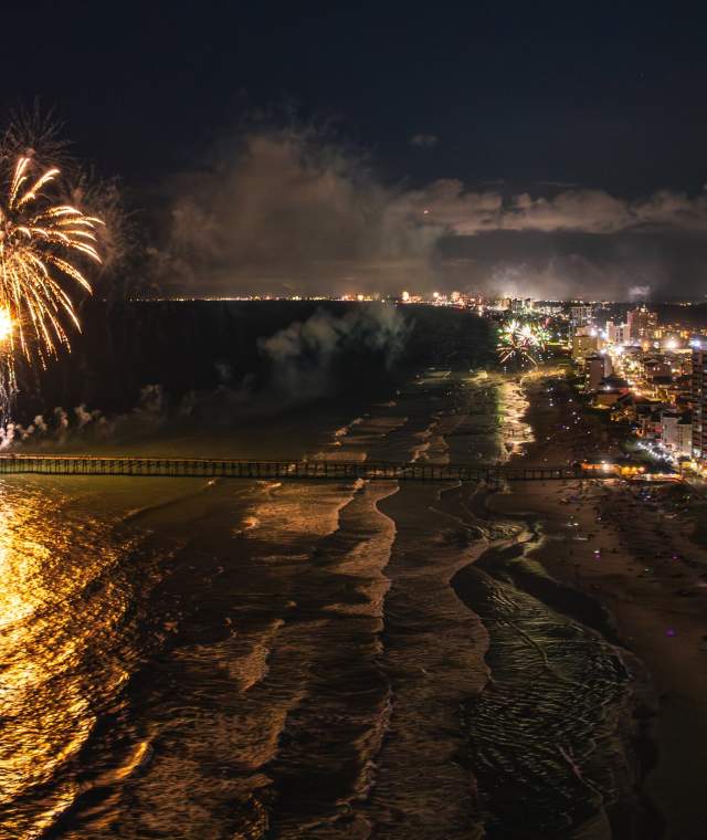 Fireworks at Cherry Grove Pier