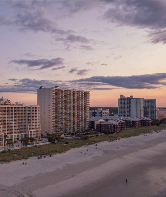 Beach Sunrise at Main St. in North Myrtle Beach