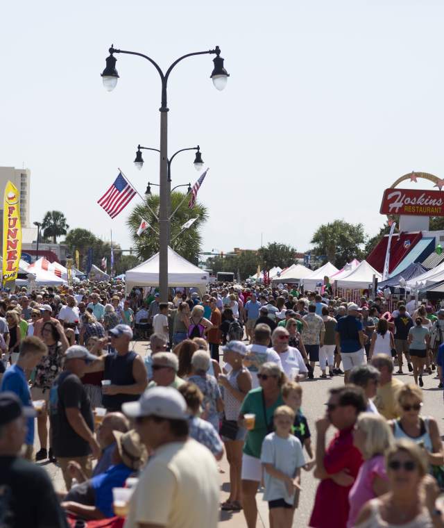 Crowd at the Irish Italian Festival in North Myrtle Beach