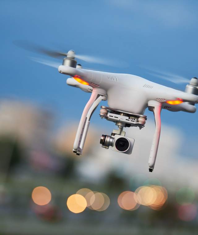 Image of a drone in the air