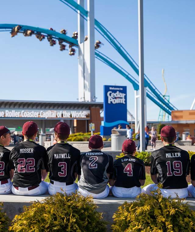 Baseball Team at Cedar Point