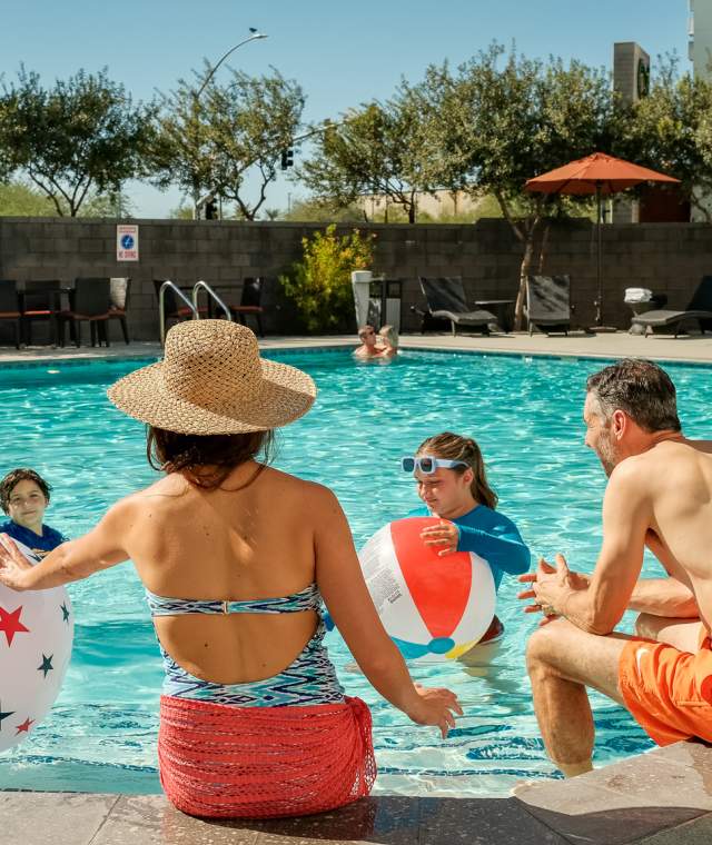Family Pool Time