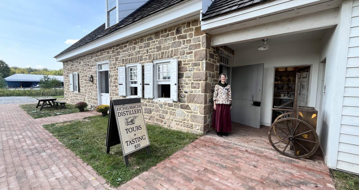 The Eichelberger Distillery in Dillsburg, PA, where Cherry Bounce is still made using Martha Washington's recipe!