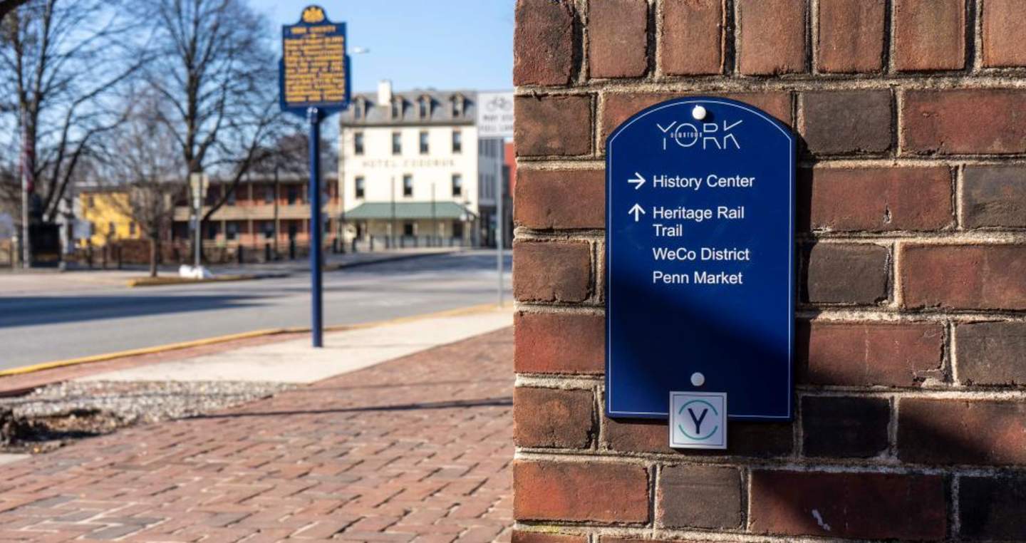 beautiful new wayfinding signs in downtown york