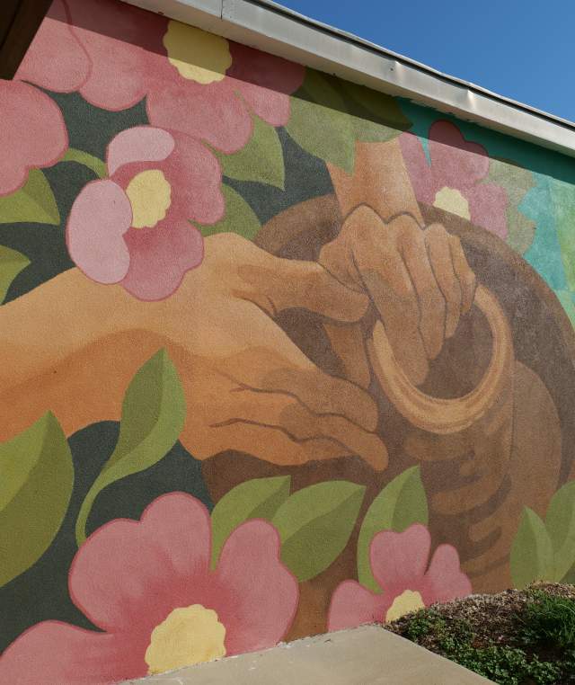 Seagrove Potter's landscape mural