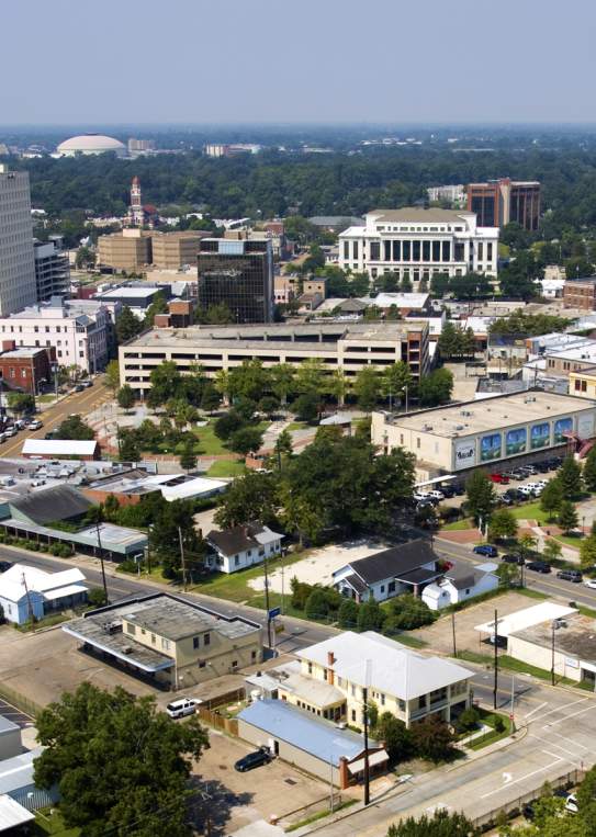 Aerial View of Downtown Lafayette